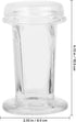 Gatuida 1pc Glass Staining Jar with Lid, 5-Slide Canister for Microscope Slides, Clear Container for Staining