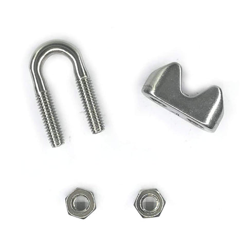 24PCS M4 5/32 Inches Stainless Steel Wire Rope Cable Clip Clamp