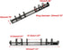 Semetall 2pcs A6 Notebook 6-Ring Binder Mechanism, Loose Leaf Binding Spines, Metal Clip Ring Binder Replacement Kit,