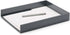 Poppin Stackable Letter Tray, Modular Lacquer Desk Trays for Office Organization, Dark Gray, Letter