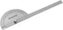 Stainless Steel Angle Protractor 0-180 Degrees Measuring Ruler with 20cm/7.87" Round Head for Woodworking