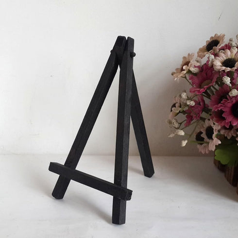 TEHAUX Mini Easel Tripod - Wooden Display Stand for Tabletop Canvas, Photo Easel, and Card Easel