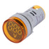 YWBL-WH DC Voltage Display, Digital LED Voltmeter 6-100V Monitor Round Lamp Tester Indicator Light Panel