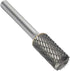 SB-5 Tungsten Carbide Burr, Cylinder Shape Double Cut Rotary Burrs File, 1/2'' Cutter Dia