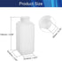 Aicosineg 10Pcs 8.45oz Square Plastic Reagent Bottles for Lab Chemical Storage