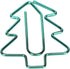 Tree Shaped Paper Clips, 100Pcs Mini Cute Hollow Electroplated Metal Clips for Document Sorting