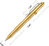 SMOOTHERPRO Solid Brass Bolt Action Pen, Refillable Heavy Duty for Tremor Parkinson Arthritic Writing, Retro Black