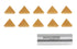 Accusize Industrial Tools Tpg321 Carbide Inserts - Tin Coated, 10 Pcs, 2127-1026x10