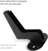 BcofoA 7-Shaped Metal Sofa Legs Bench Furniture Coffee Table Benches Leg Suitable for TV Cabinet Dressing Table Bedside