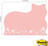 Cat Shaped Sticky Note Pad Assortment / Set of Three Feline Designs / 4" x 3" Modern Sticky Notes / Made in USA