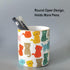 HANKOR Ceramic Pen Holder for Desk, Cute Cat Pencil Cup, Makeup Brush Holder, White