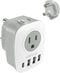 VINTAR South Africa Power Adapter, Type M Plug Adapter with 1 USB C, 3 USB Ports, 6 in 1 Travel Plug