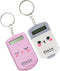 STOBOK Children Toys, 2Pcs Mini Cartoon Keychain Calculator, Electronic Pocket Calculator for Kids School Supplies.
