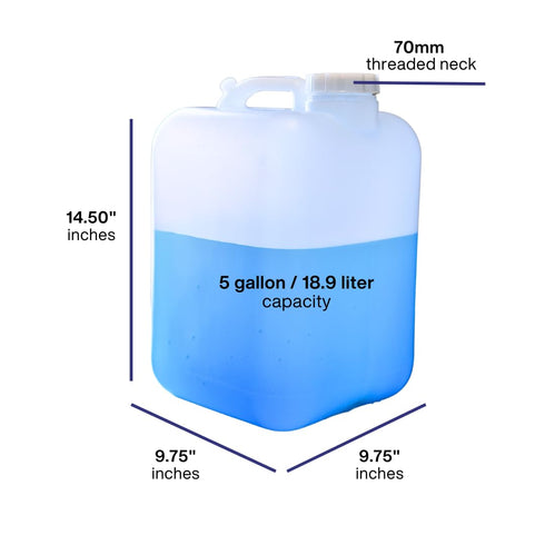5 Gallon Plastic Hedpack with cap
