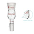 stonylab Glass Reducing Connecting Adapter, Borosilicate Glass 19/22 Outer to 14/20 Inner Joint