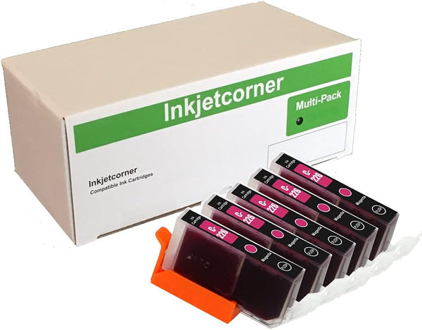 Inkjetcorner CLI-226 Compatible Ink Cartridges Replacement (Magenta, 5-Pack) for iX6520 MG5120 MG5220 MG5320 MX882