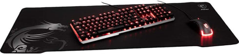 MSI Agility GD70 XXL Extended Gaming Mouse Pad, Anti-Slip Base, Soft Seamed Edges, Silk Surface - 900 x 400 x 3 mm