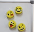 VIZ-PRO Magnetic Smiley Face Circular Whiteboard Eraser, 4 Pack of 2" Dry Erase Erasers