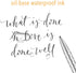 Unibene 6 Pack Cute Dot & Silver Click Ballpoint Pens - 1.0mm Medium Point Black Ink with 6 Stainless Steel Refills for