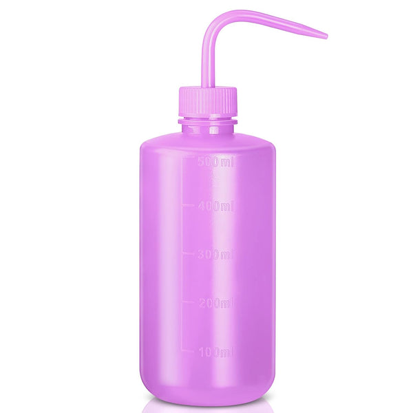 500ml Premium Eyelash Water Bottle for Extensions, 16oz Lash Rinse Bottle, Easy to Carry Tattoo Squeeze Bottle