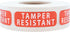 Tamper-Resistant Metallic Labels 0.5 x 1.5 Inch - 500 Total Tamper Proof Stickers for Food Delivery