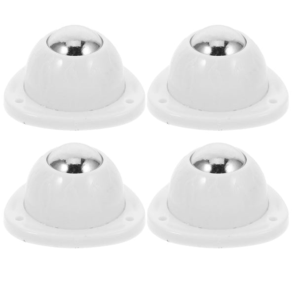 LIFKOME 4pcs Self-Adhesive Caster Wheels Swivel Steel Pulley for Furniture Heavy Duty Sticky