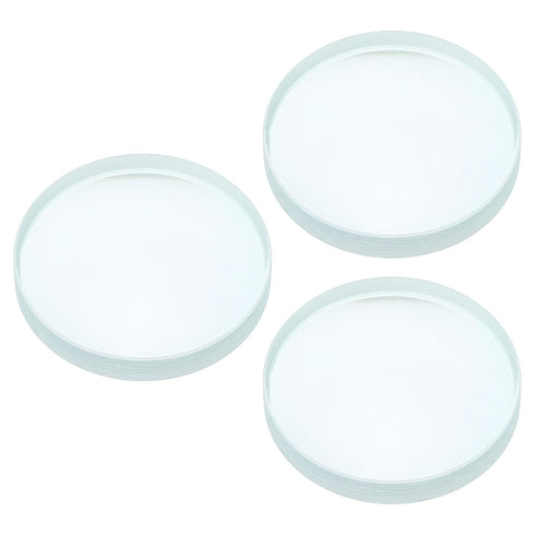 PATIKIL 3 Pack 4" (100mm) Focal Length Double Concave Lens, 50mm Diameter for Physics Experiment, Clear