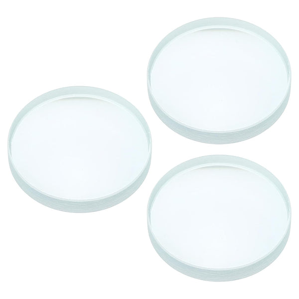 PATIKIL 3 Pack 4" (100mm) Focal Length Double Concave Lens, 50mm Diameter for Physics Experiment, Clear