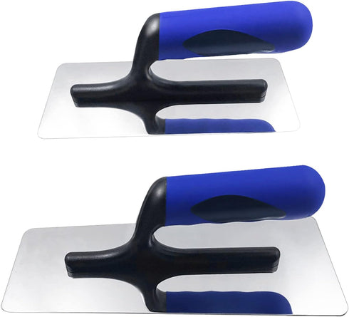 Stainless Steel Venetian Plaster Trowel 2 PC, Small 200mm x 80mm & Medium 240mm x 100mm Paint Plastering Tools
