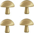 SANCHAKOU Dresser Knobs 4 Pack Brass Shoe Cabinet Bedside Table Mushroom Handle Wardrobe