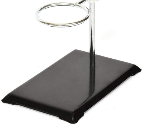 LabZhang Chemistry Laboratory Stand Set with Support Stand, 2 Retort Rings, Rod and Flask Clamp