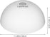 UIFGVJH 1.65 Inch/ 42 Mm (11 Inch Floor Lamp Shade Replacement: White Plastic Lamp Shades for Floor Lamps - Fitter Lamp