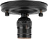 E26 E27 Pocreation Vintage Industrial Ceiling Light Fixture, Black Pendant Lamp Socket Holder, Retro Hanging or Wall