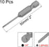 uxcell 10 Pcs 1.6mm PH00 Magnetic Phillips Screwdriver Bits, 1/4 Inch Hex Shank 2-inch Length S2 Power Tool by uxcell