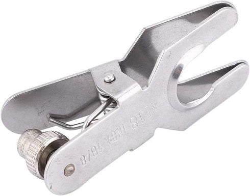Spherical Pinch Clamp, Stainless Steel Lab Clamp Pinch Clip Glass Ball Clamp Laboratory Tools(18#)