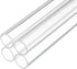 6" Clear Plastic Rigid Pipe: 18mm x 20mm Acrylic Tube for Plumbing, Hydraulics, Aquarium, DIY - 4Pcs