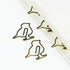 Funny Cute Bird Paperclips, 50pcs Creative Decorative Bookmark, Gold for Home, School, and Office Use