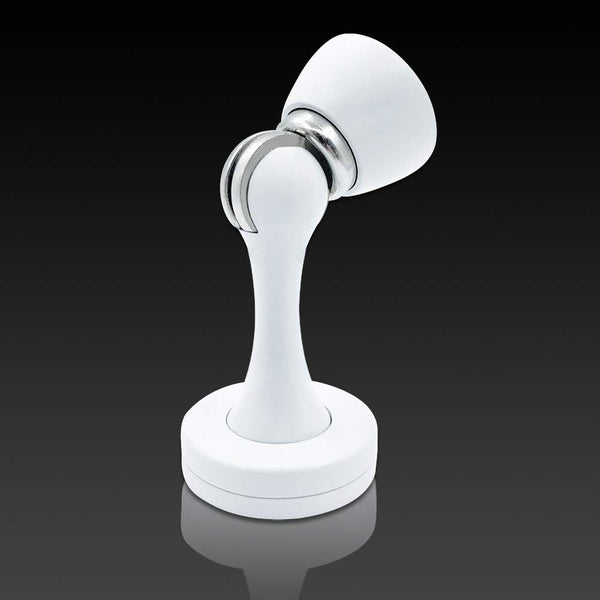 KOLAKO 6 Pack Magnetic Door Stoppers, Heavy Duty Wall Floor Mount Door Stops in White & Brushed Nickel