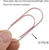 HAHIYO 30 Pack Pink Wide Paper Clips, 2 inches Vinyl Coated for Bookmarking and Organizing Home Office