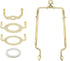 TAODAN 1 Set Heavy Duty Metal Lampshade Stand Floor Lamp Hardware 7/8/9/10 Inch