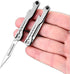 Titanium Alloy Keychain Utility Knife, Small Folding Pocket Knife with Extra 10PCS #11 Blades
