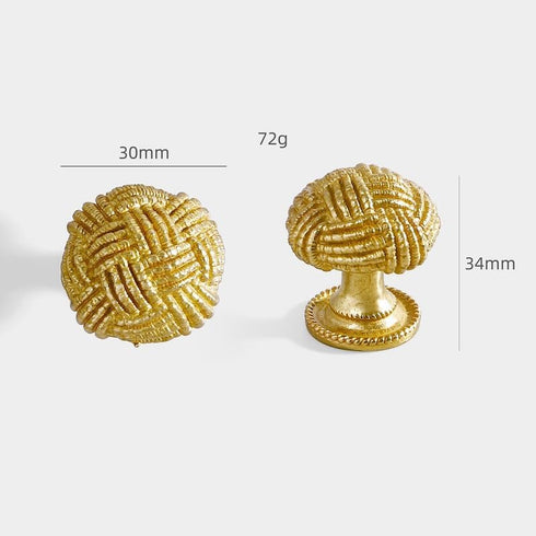 SANCHAKOU 2 Pack Dresser Drawer Knobs Bedside Cabinet Shoe Cabinet Door Brass Handle Single Hole Wardrobe Cabinet Door