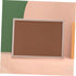 STOBOK Wooden Frame Message Board, Small Cork Board with Easel Display Stand for Home or Office Use