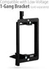 4 Fosmon (Quad Speaker Home Theater Wall Plate - Premium Quality Gold Plated Copper Banana Binding Post Coupler Type