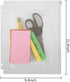 YoeeJob 3 Holes Clear PVC Zipper Binder Pocket Insert Pages, Letter Size, 50 Per Pack for Filing Storage