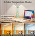 Vaofrean Light,3 Dimmable LED Desk Lamps for Home Office-Rechargeable Touch-Control Desk Way Color Temperature