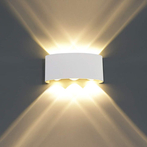 Kawell 6W Waterproof Modern Wall Sconces LED Wall Light Up Down Aluminum