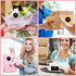 Zonon 600 Pcs Red Lip Thank You Cards and Stickers Set, 500 Pcs Round Sticker Kiss Envelope Seal, 100 Pcs Appreciation