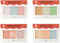 Monolike Color Palette Sticky: Unmatched Friends A SET 4p, Self-Adhesive Memo Pad, 30 Sheets