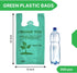 Lakesstory Eco-Friendly Compostable T-Shirt Bags - Green